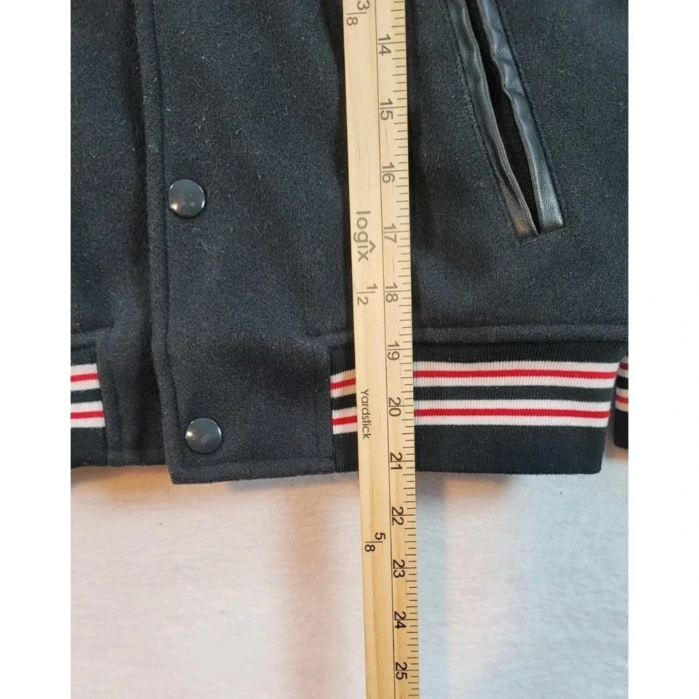 Vintage Air Jordan YM‎ Varsity Flight Black Red Jump Basketball JACKET Nike
